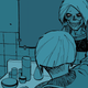 Detail from the cover of Paper Girls #8.